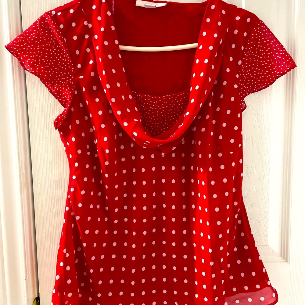 Red blouse !!!